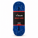Schnürsenkel für Schlittschuhe gewachst blau