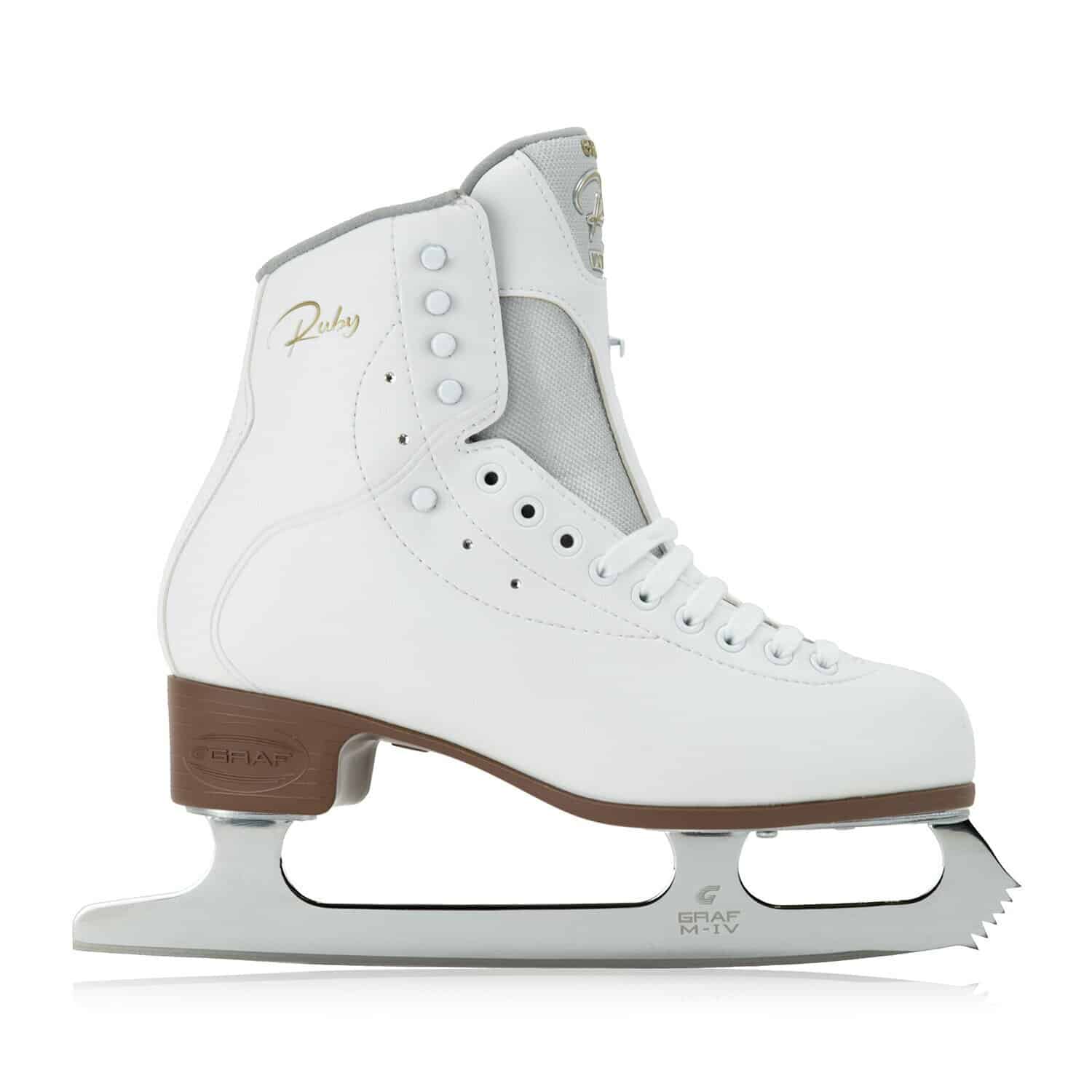 Graf Herstellerbild Ruby Victory Schlittschuh Weiss M-IV Kufen – Bild 1