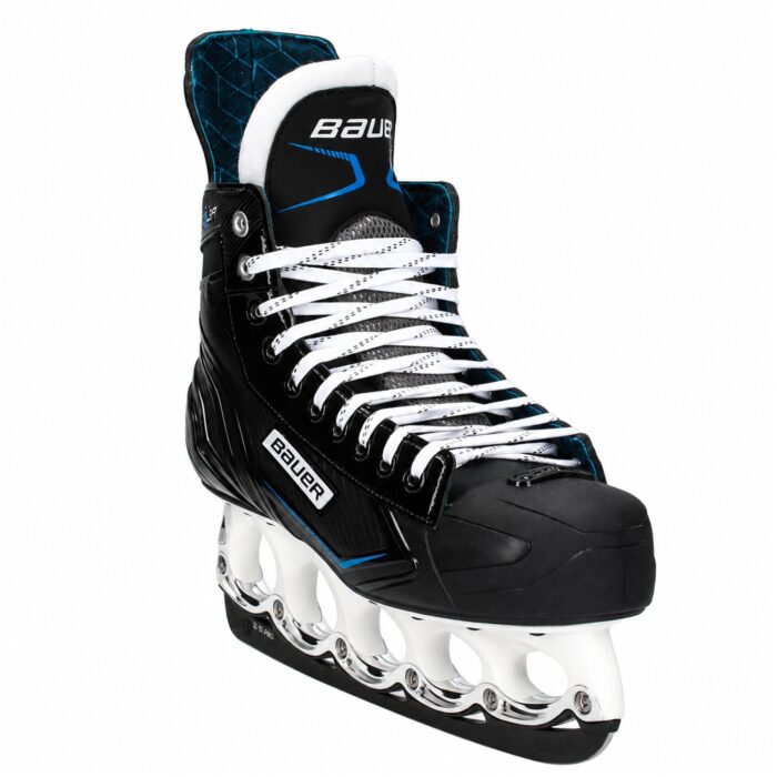 Bauer X-LP T-Blade Schlittschuh Schwarz/Blau-Chrome – US 11.5 / EU 45.5 – Bild 2