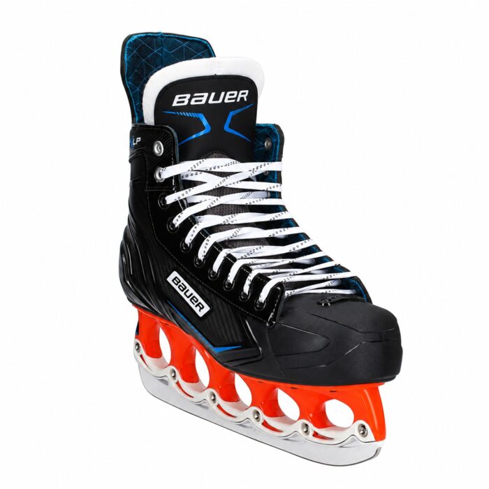Bauer X-LP T-Blade Schlittschuh Schwarz/Blau-Orange – US 13.5 / EU 48 – Bild 2