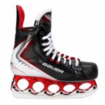 Bauer Fly30 T-Blade Schlittschuh Metallic-Rot/Chrom – US 9.5 / EU 43