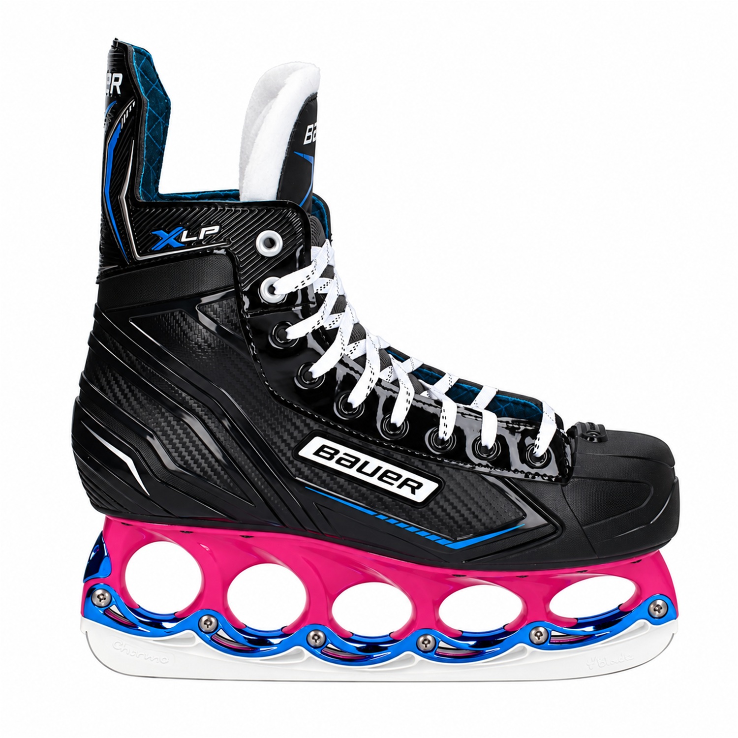 Bauer X-LP T-Blade Schlittschuh Pink/Metallic-Blau – US 10.5 / EU 44.5 Bauer X-LP T-Blade Schlittschuh Pink/Metallic-Blau – US 10.5 / EU 44.5 – Bild 1