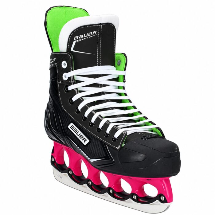 Bauer X-LS T-Blade Schlittschuh Pink/Schwarz – US 12.5 / EU 47 – Bild 2