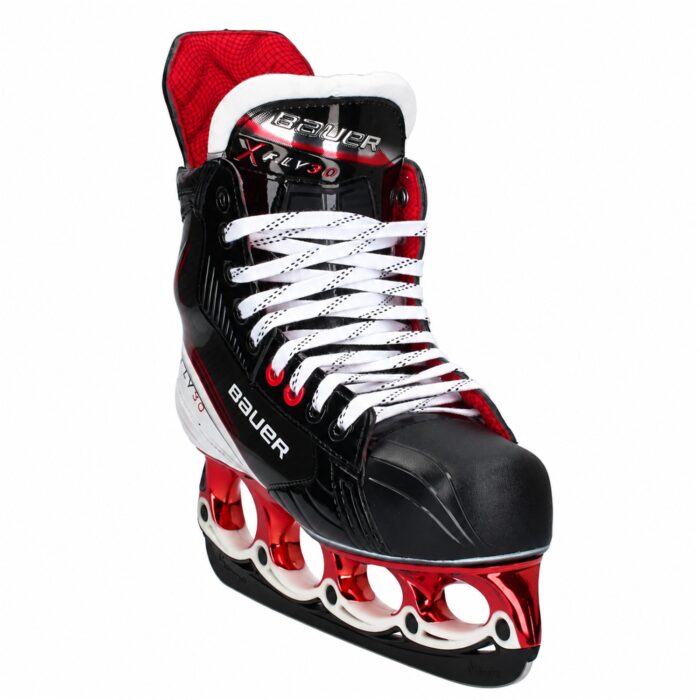 Bauer Fly30 T-Blade Schlittschuh Metallic-Rot/Weiß – US 6 / EU 38.5 – Bild 2