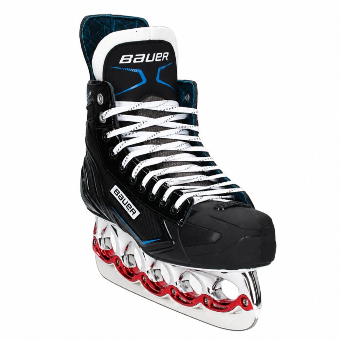Bauer X-LP T-Blade Schlittschuh Chrome/Metallic-Rot – US 11.5 / EU 45.5 – Bild 2