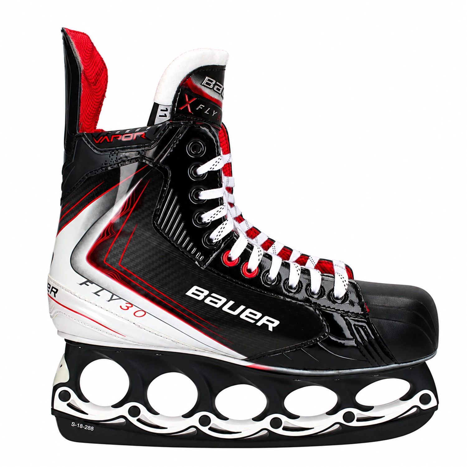 Bauer Fly30 T-Blade Schlittschuh Schwarz/Weiß – US 12.5 / EU 47 Bauer Fly30 T-Blade Schlittschuh Schwarz/Weiß – US 12.5 / EU 47 – Bild 1