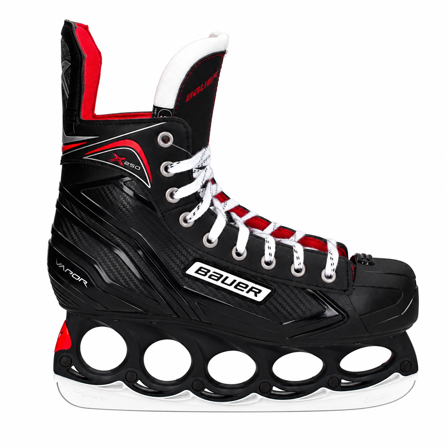 Bauer Vapor X250 T-Blade Schlittschuh Schwarz/Schwarz – US 10.5 / EU 44.5 Bauer Vapor X250 T-Blade Schlittschuh Schwarz/Schwarz – US 10.5 / EU 44.5 – Bild 1