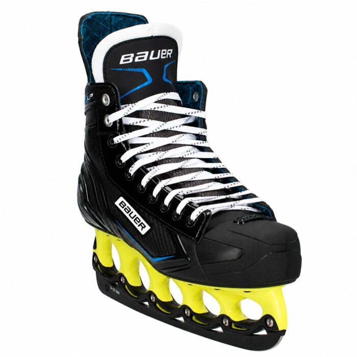 Bauer X-LP T-Blade Schlittschuh Neongelb/Schwarz – US 11.5 / EU 45.5 – Bild 2