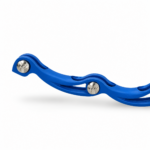 Stabilisator mit Edelstahl Verschraubung blau matt | 1 Paar