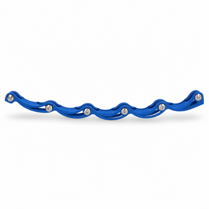 Stabilisator mit Edelstahl Verschraubung blau matt | 1 Paar – Bild 2